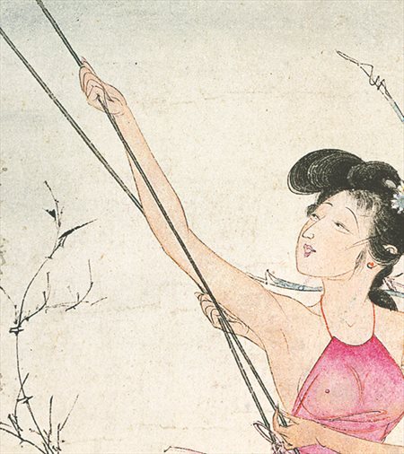 龙子湖-胡也佛的仕女画和最知名的金瓶梅秘戏图